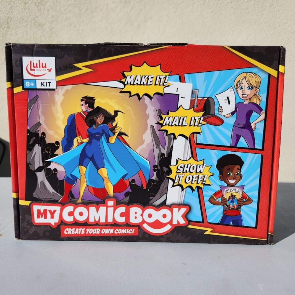 New Lulu Jr. My Comic Book making craft kit writing comicbook Published 6.75" x